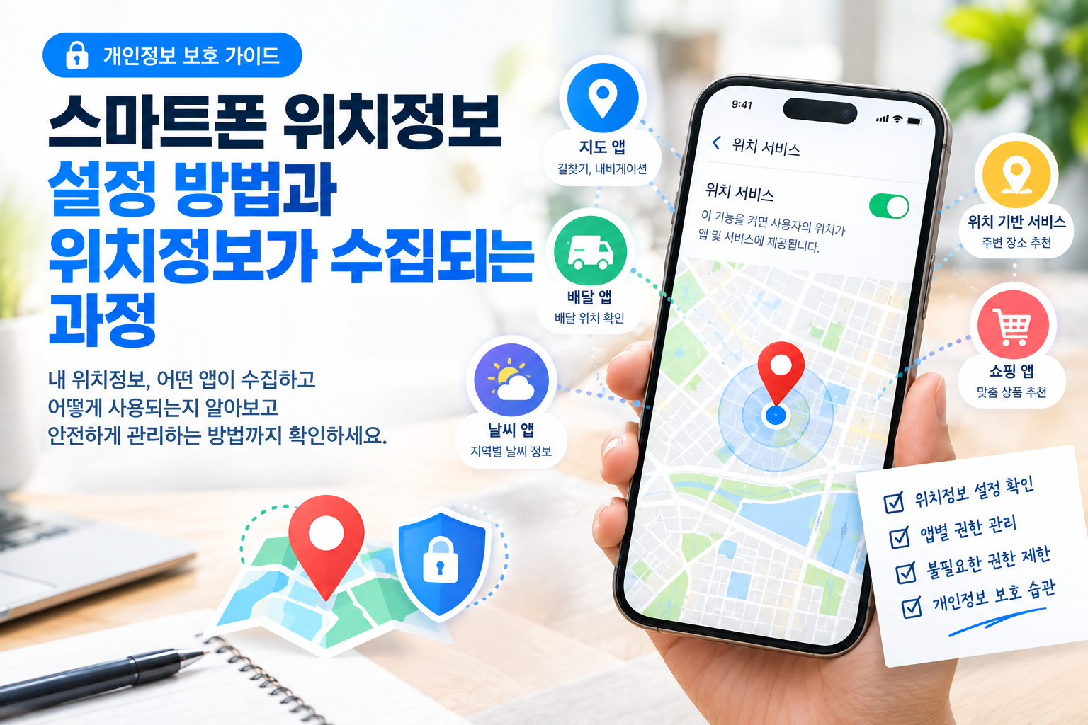 스마트폰 위치정보 설정 가이드